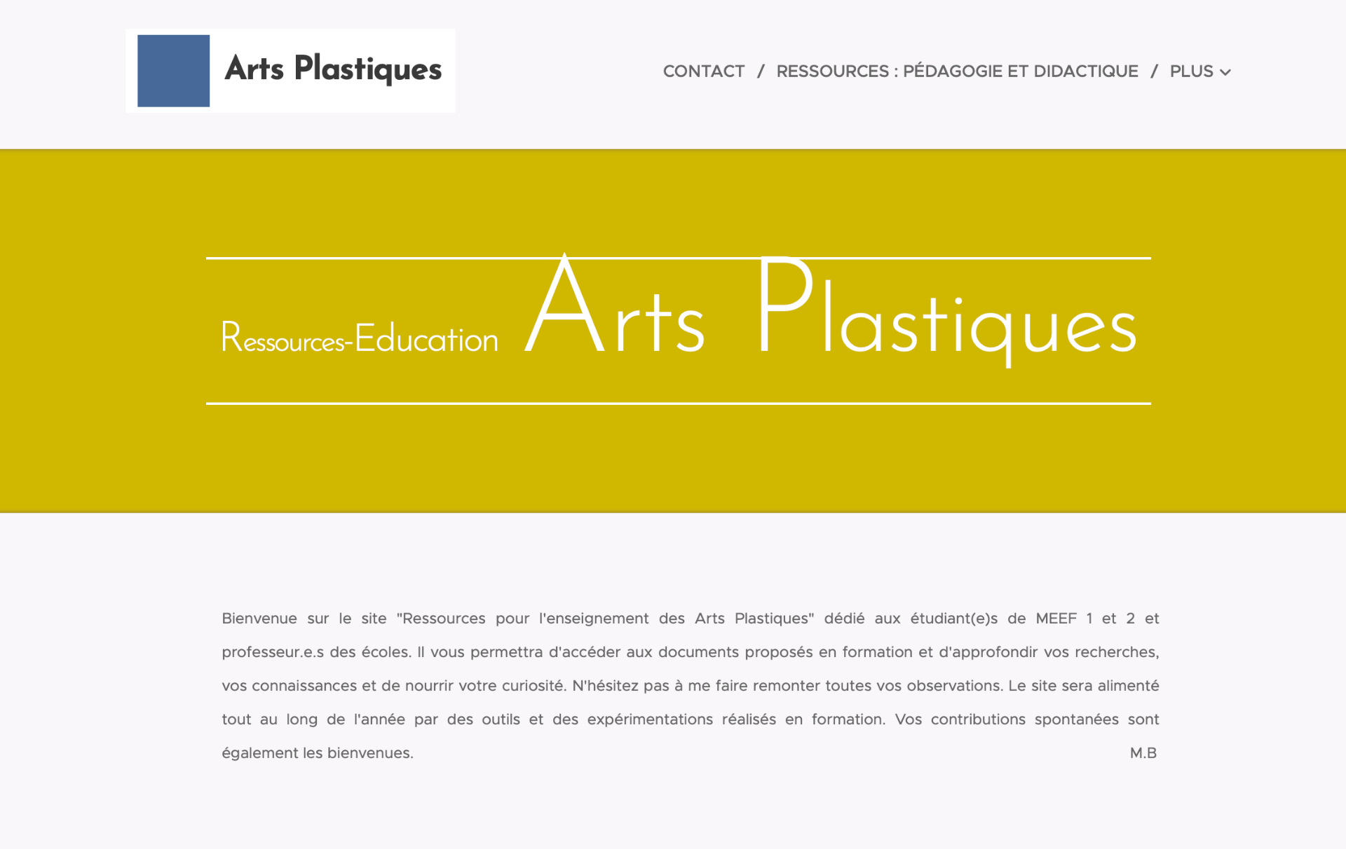 Travail Educatif (Site personnel de formatrice, Mélanie Bouron)